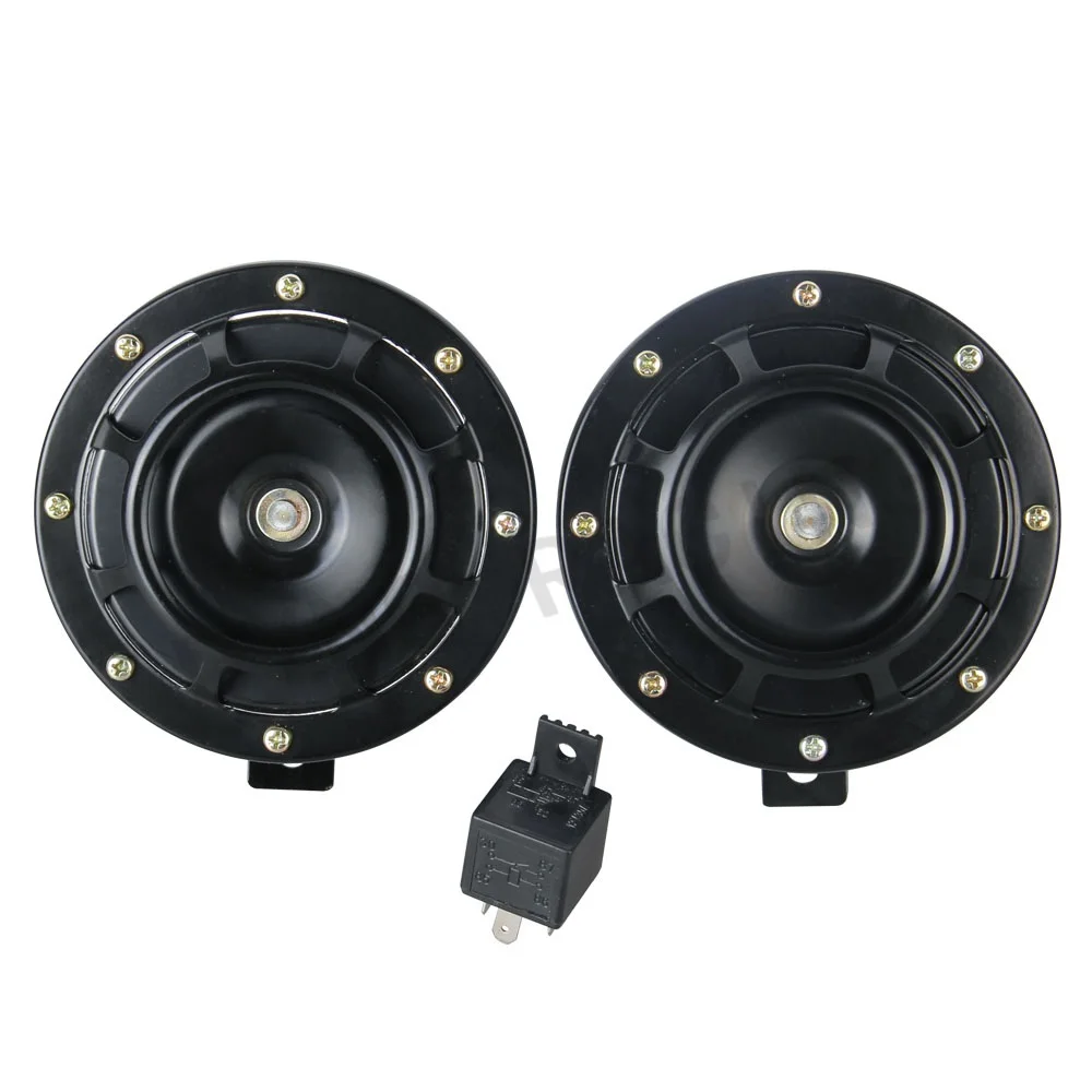 Colorful Universal Car Horn 12v Sound Crisp Elegance Disc Car Claxon