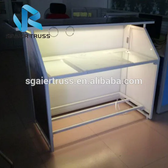 Led Lighting Mobile Folding Bar Table With Wheels Buy Mobile Lighting Folding Bar,Led Lighting