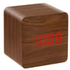wooden led digital alarm clock with Temperature display