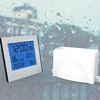 2018 NEWEST RF 433MHZ wireless rain gauge clock weather station S672Y