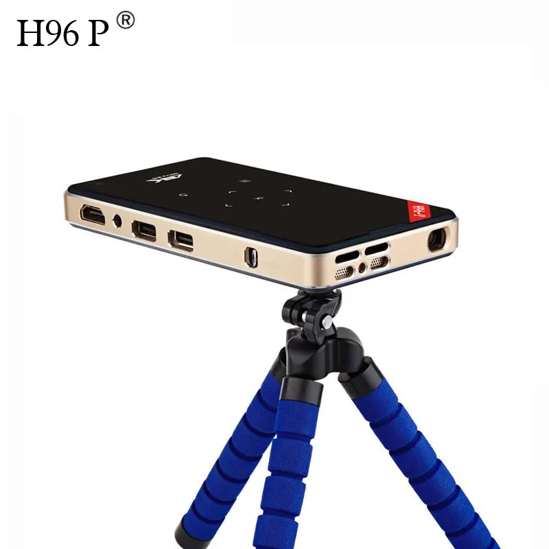 2019 Newest H96-P Mini Projector With Wifi Blue Tooth 3D 4K Digital Led Projector