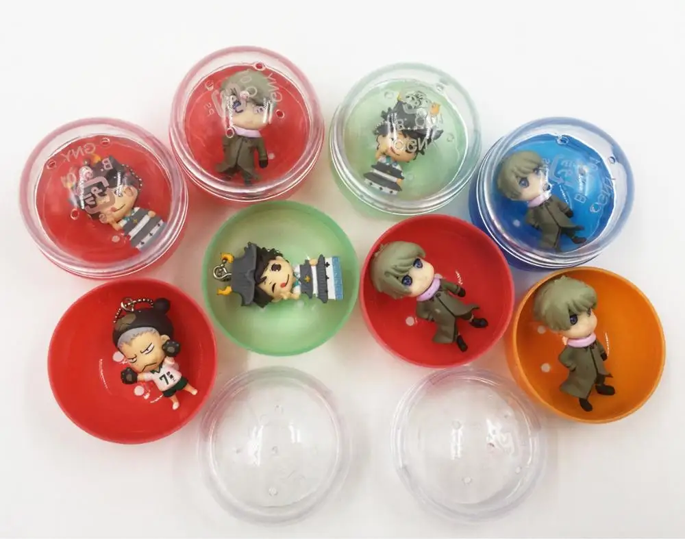 
Custom Plastic Cute Mini Animated Character Gashapon Capsule Toys 