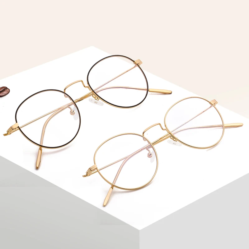 

Eyewear Vintage Round Eyeglasses Frames Blue light blocking Glasses 2021, Many colors