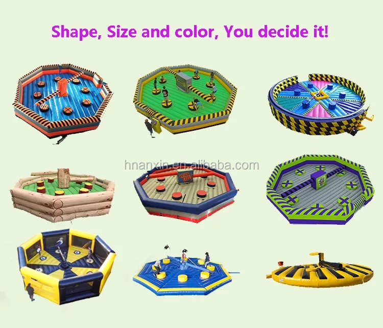 Multi Player Action Inflatable Sweeper Challenge Game For Children And