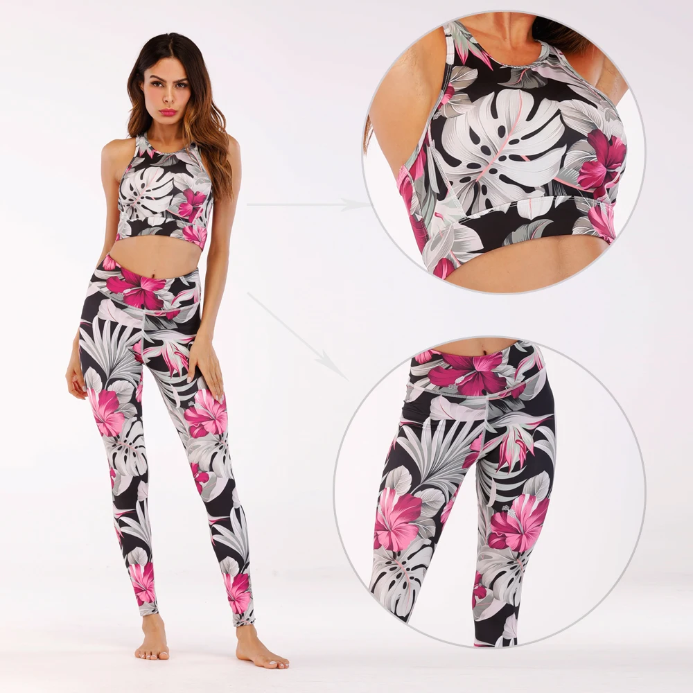 
Ladies Sexy Yoga Wear Clothing Set Wholesale Fitness Athletic Women Sports Wear 