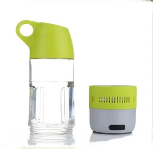 2019 hot sales bottle bluetooths speaker sport portable waterproof bluetooths with compass on the lid