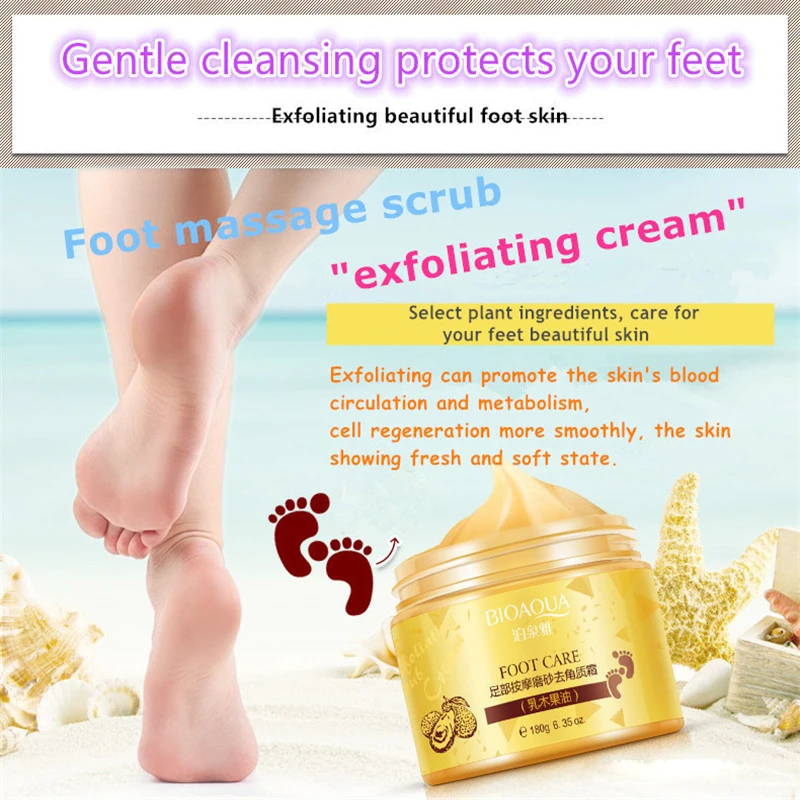 Bioaqua Brand Best Beauty Foot Skin Care Moisturizing Exfoliation Scrub