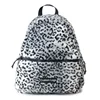 OUJIA fashion custom schoolbag women backpack lady fleece Leopard backpack