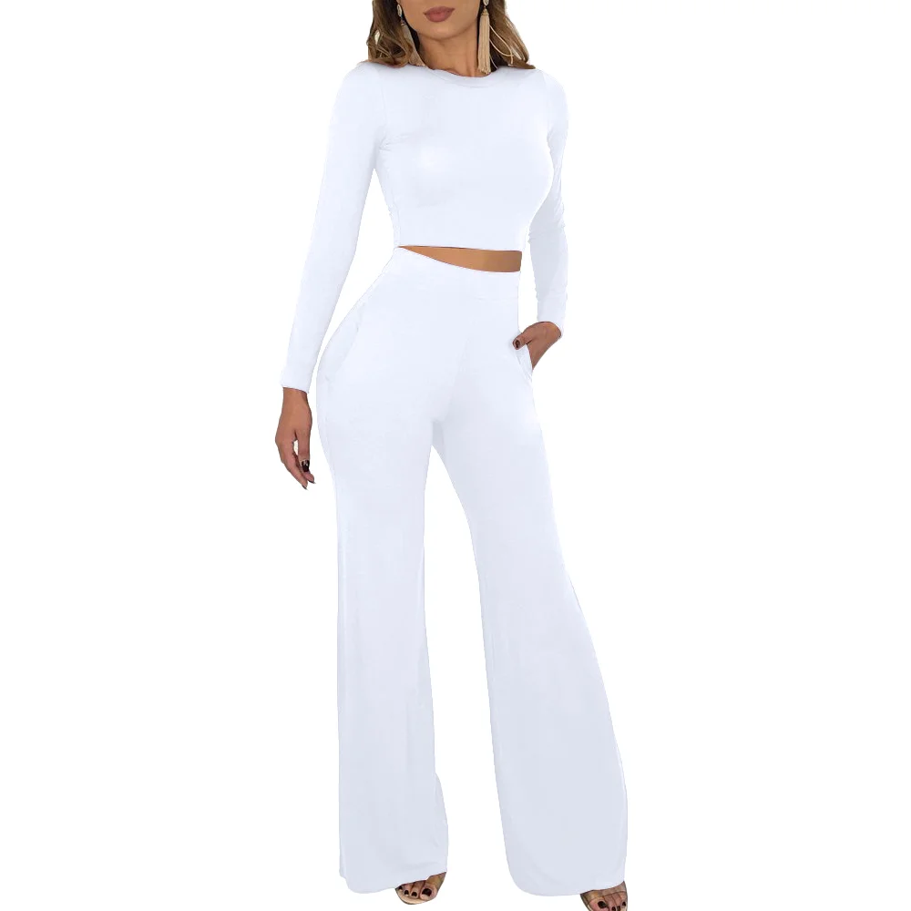 

Wholesale designer clothing autumn long sleeve two piece set women clothing