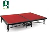 custom factory price adjustable iron mobile folding stages for banquet
