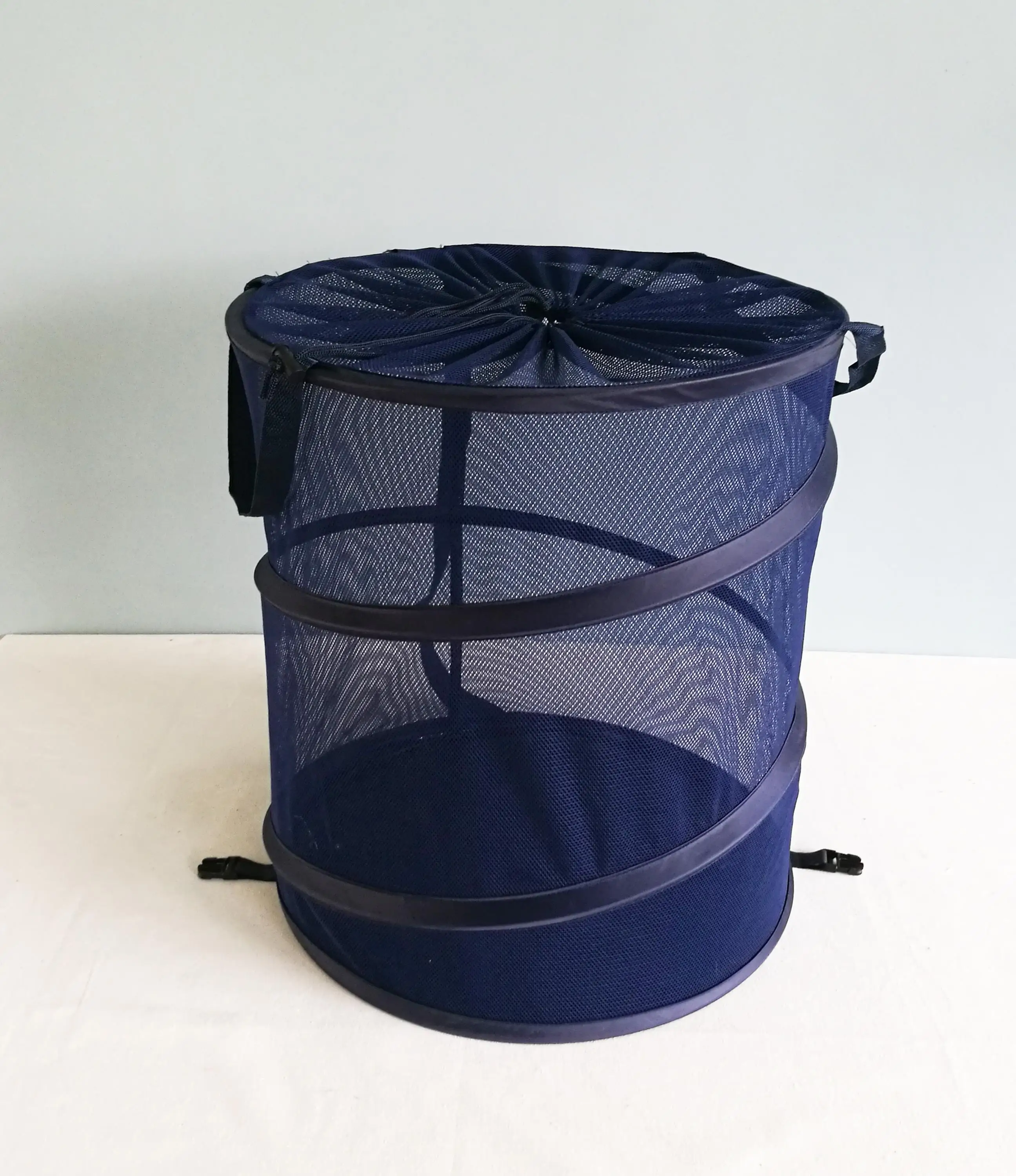Collapsible Round Clothes Mesh Laundry Basket Buy Collapsible Round