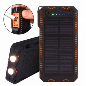 2018 Newest Portable Solar Power Bank Solar Charger With Cigarette Lighter