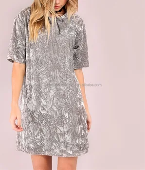 Velvet T-shirt Dress Vestidos New Brief 