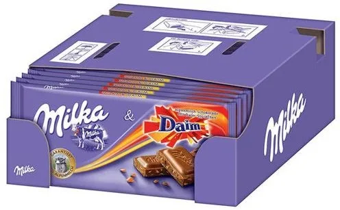 ميلكا شوكولاتة 100 جم Dif طعم Milka Tafelschokolade 100g