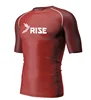 High quality man half sleeve cycling water spandex lycra rash guard