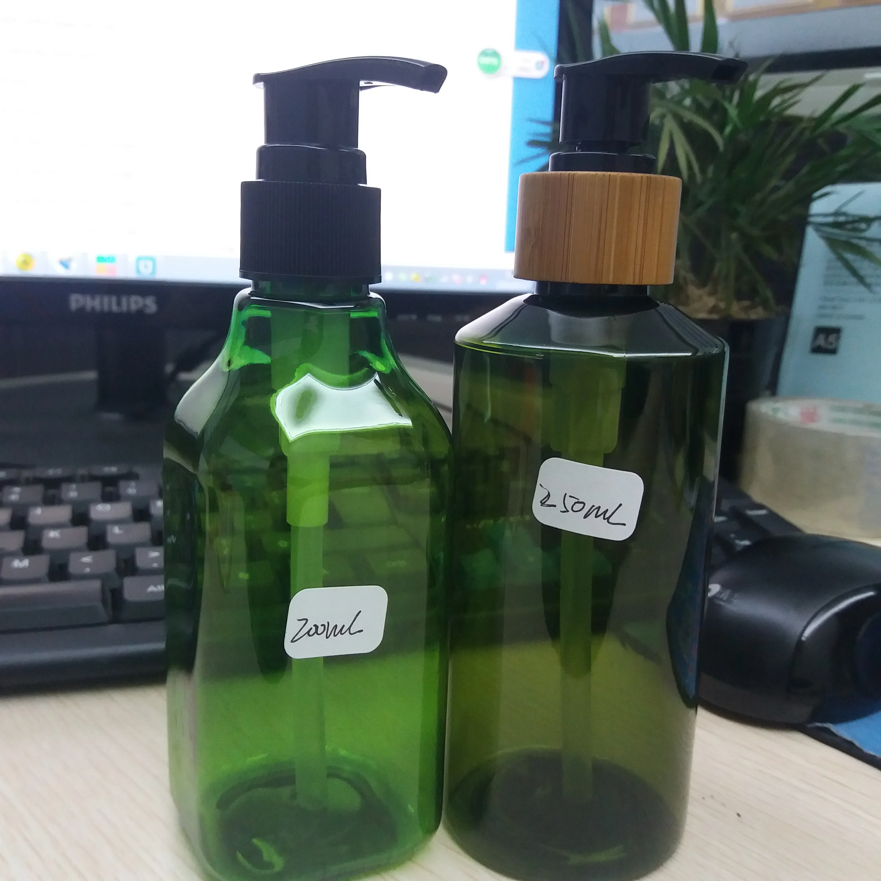 250ml Frosting Brown Pet Empty Bamboo Shampoo Bottle Buy Bamboo Shampoo Bottle,250ml Lotion