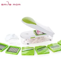 

Smile mom Plastic 2019 Multifunction Quick Onion Mandoline Vegetable Food Slicer Dicer Chopper Fruit Cutter