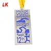 Custom zinc alloy metal antique silver triathlon sports medals