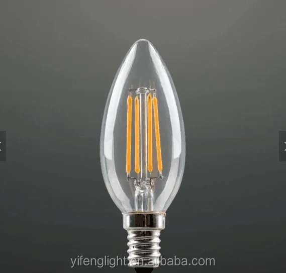 
Manufacturers selling C35 c35T LED bulb 4W energy-saving hotel cafe chandeliers decorative LED filament lamp led candle light 