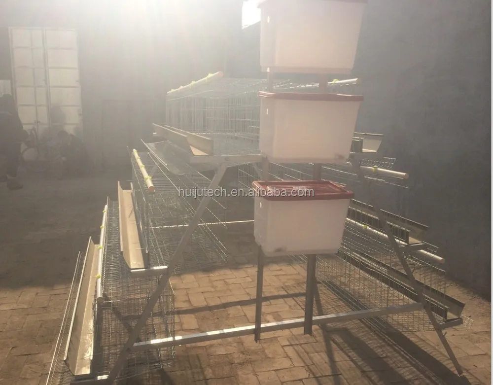 Galvanized Wire Cage Build Chicken Coops 3 Layer Cage Commercial