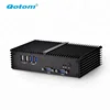Cheap Computer Desktop computer 2 ethernet lan fanless micro pc thin client firewall router Server Ubuntu mini pc barebone
