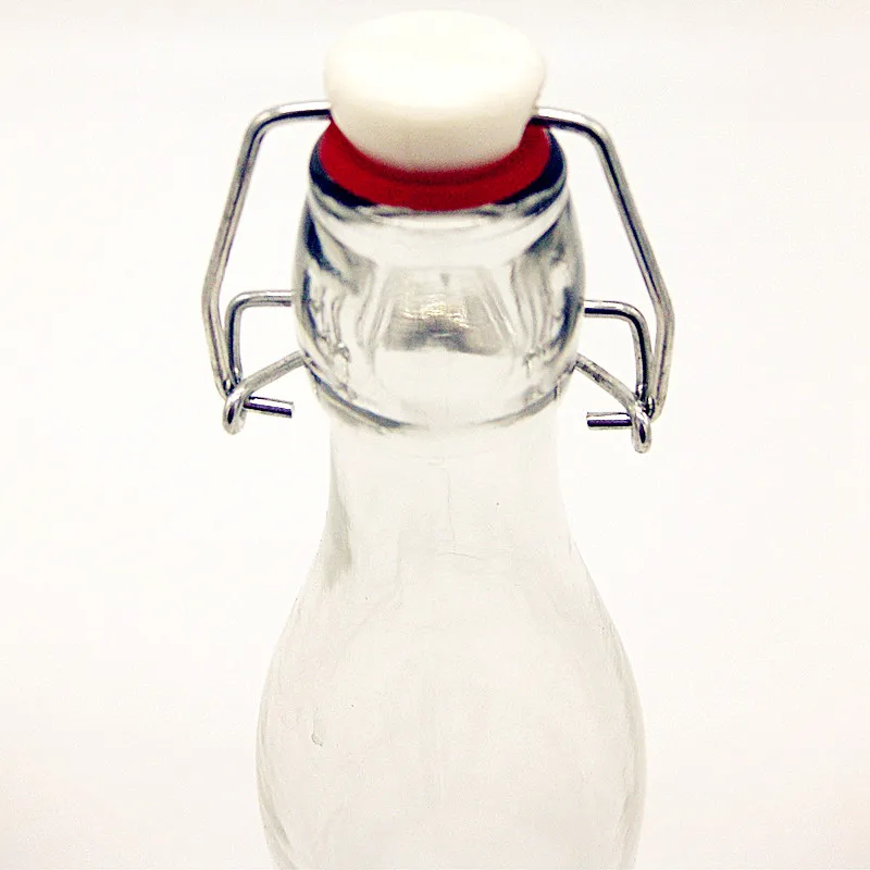 250ml/500ml/1000ml round or square glass milk bottle with clip