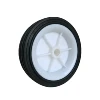 Solid rubber plastic wheel 5" wheel for air compressor, air scrubber, bbq grill