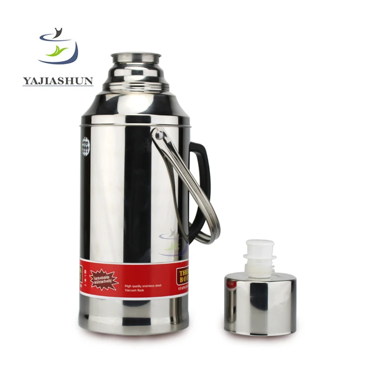 Double Wall Big Thermos Metal Stainless Steel Vacuum Flask/ Glass Inner Thermos Water Bottle