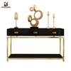 Living room light luxury custom table cabinet furniture stainless steel italian console table