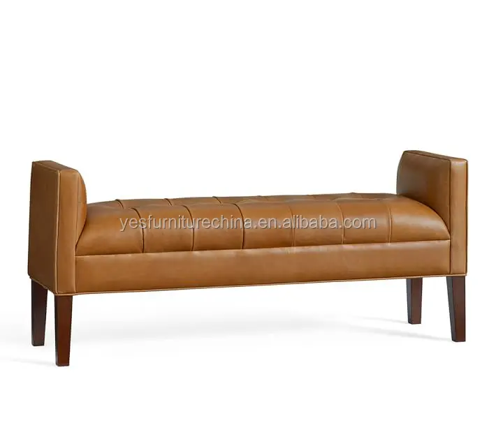 Bedroom Furniture Leather Bed End Bench