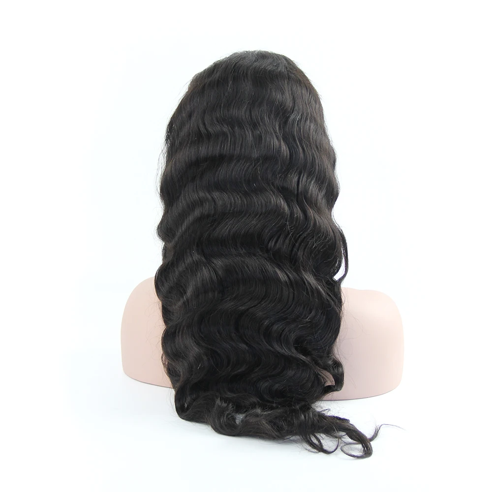 

Wholesale Top Quality 10a Human Hair Glueless 180% Density Silk Base Transparent 30 Inch Body Wave Full Lace Wig For Black Women