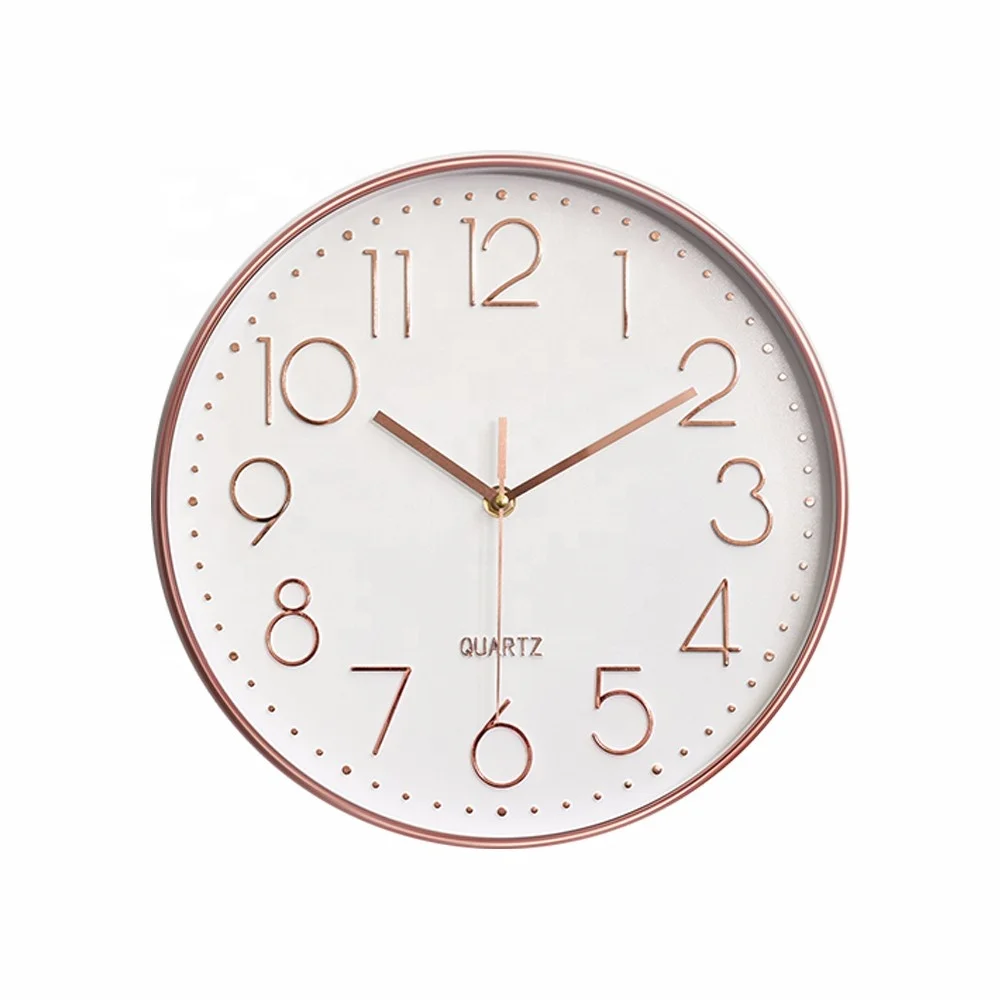 

12inch 30CM classic design fashion customized wall clock, Gold