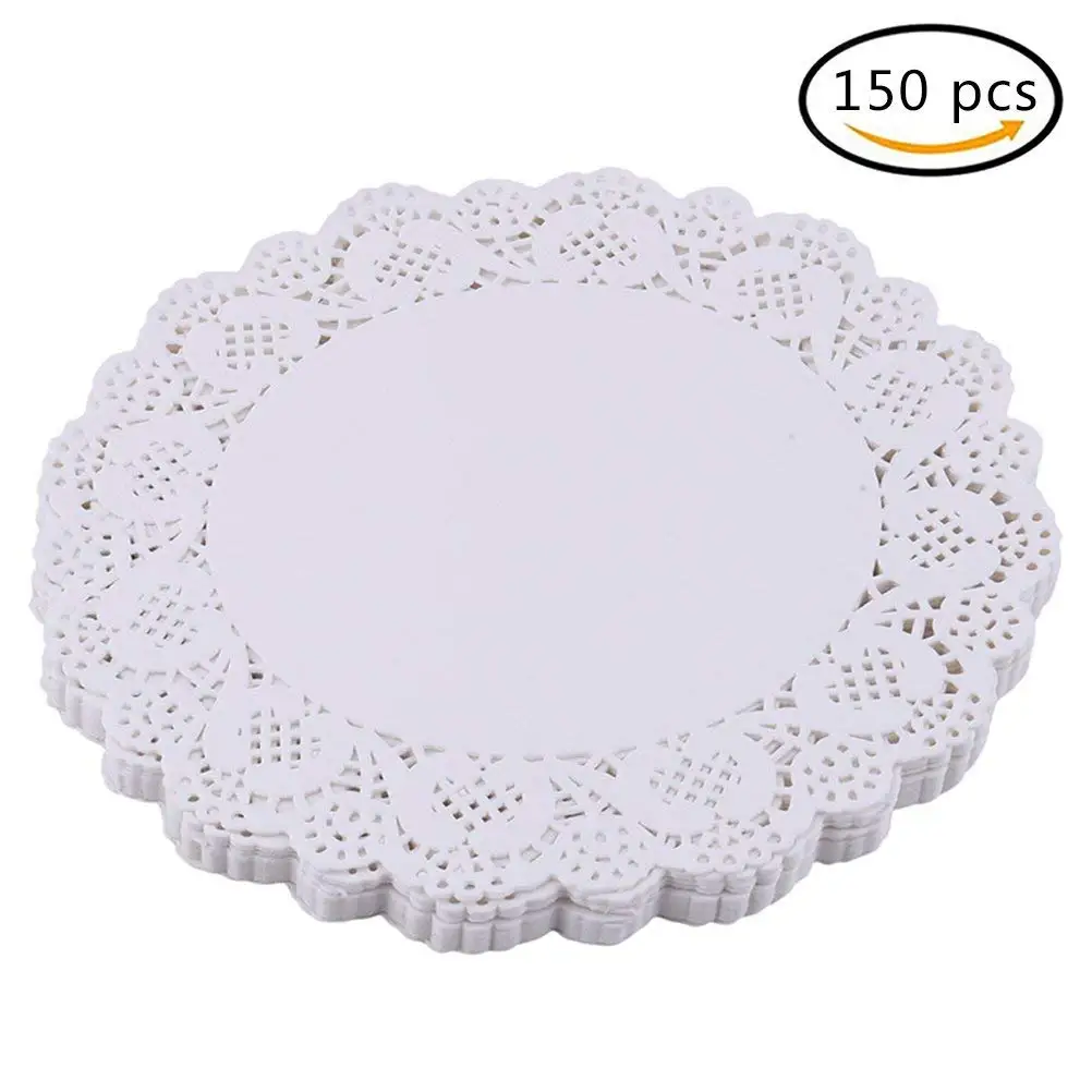 Sweet Creations 24 Count Round Lace Paper Doilies 8 inch