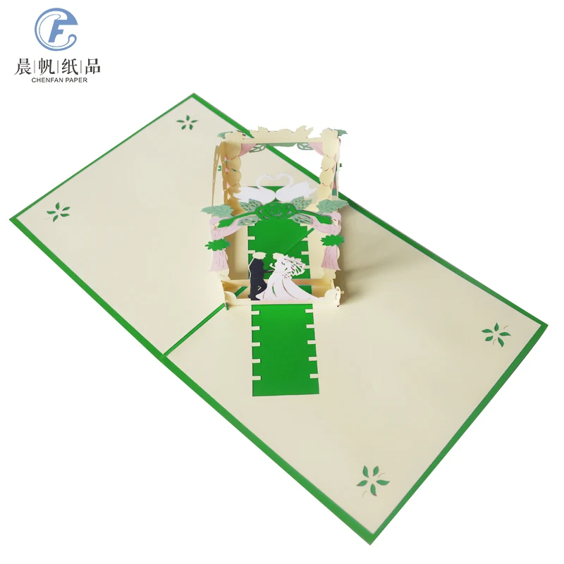 
handmade pop up wedding invitation card wedding gift 