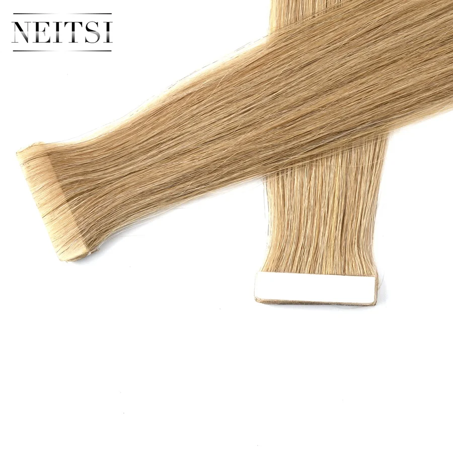 

Neitsi Double Sided Tape In Hair Extensions remy PU Skin Hair Human Hair Tape In Extensions 24#