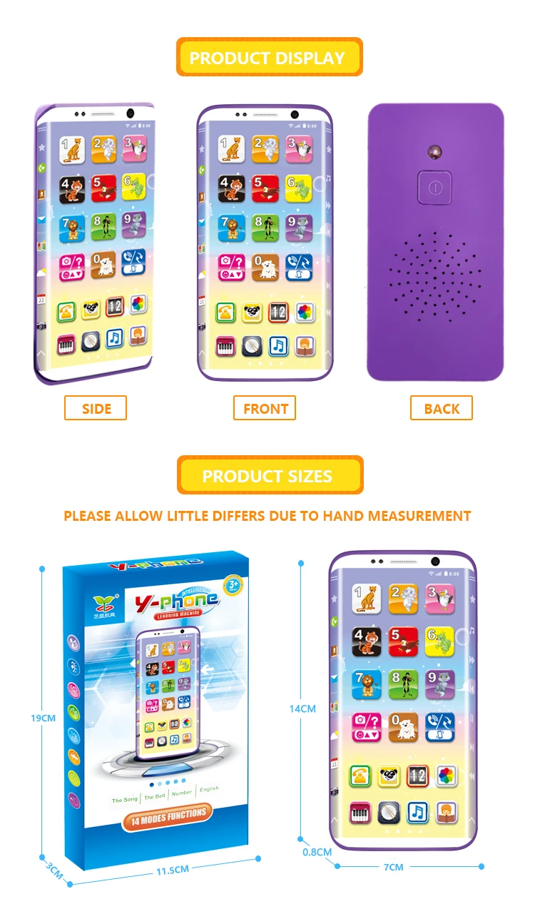 Cheap USB charging talking phone kids educational toy