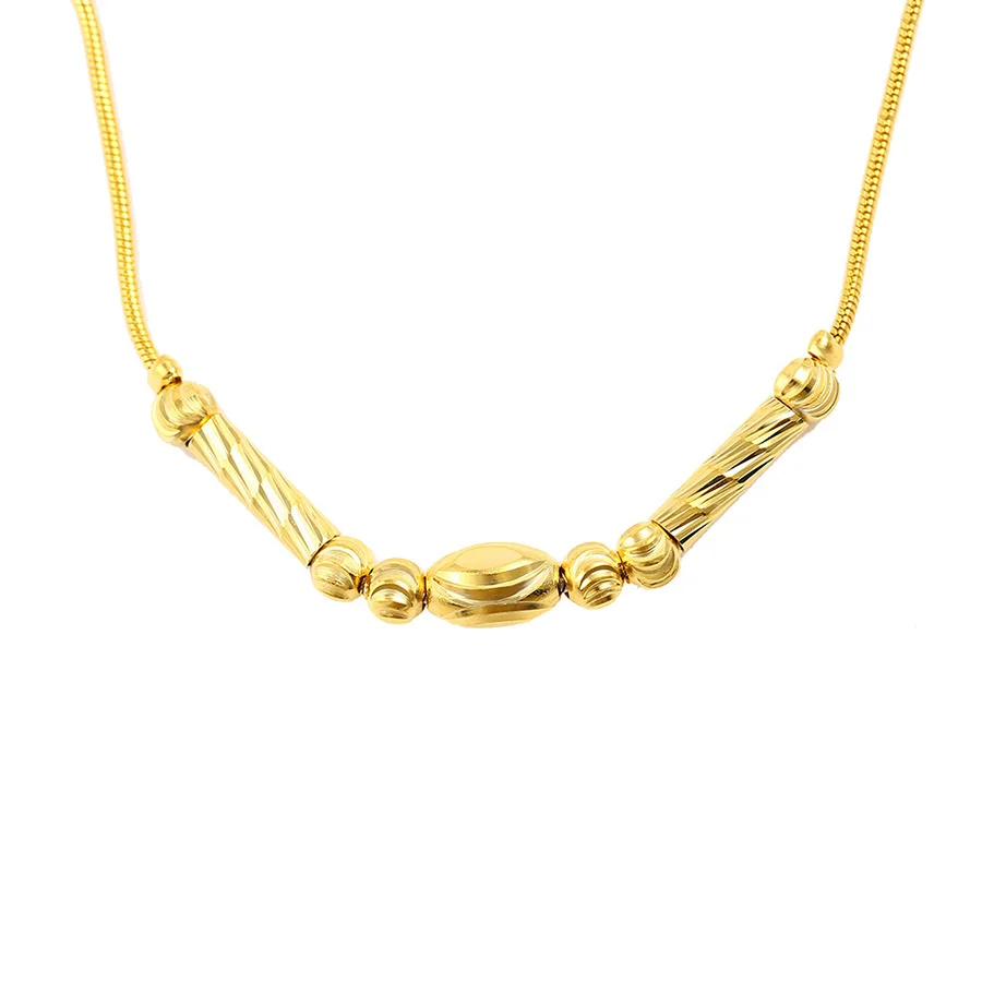 

42996 Xuping Jewelry dubai 24k gold color jewelry women simple necklace jewelry