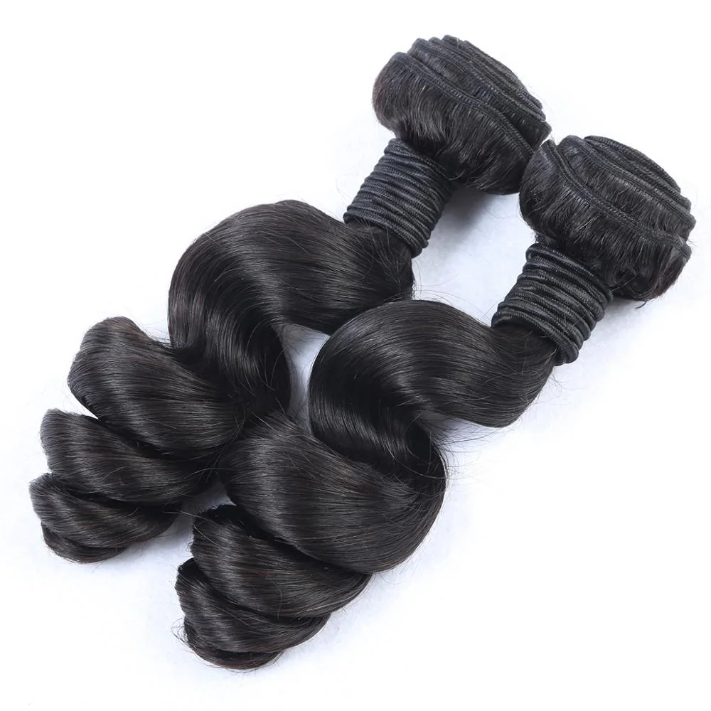 

10A Top Quality 100% Remy Human Virgin Peruvian Hair Loose Wave Weft