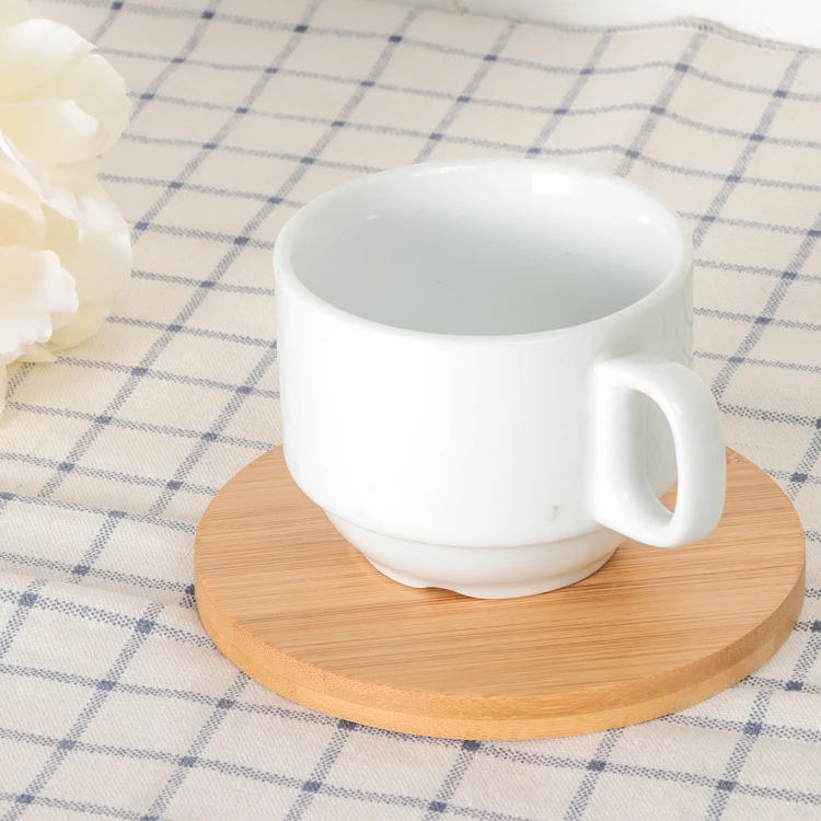 Buy Wholesale China 100% Natural Customized Kitchen Round Tea Cup Pads Set  Bamboo Wood Placemats Coasters For Drinks & Round Bamboo Placemats at USD 3