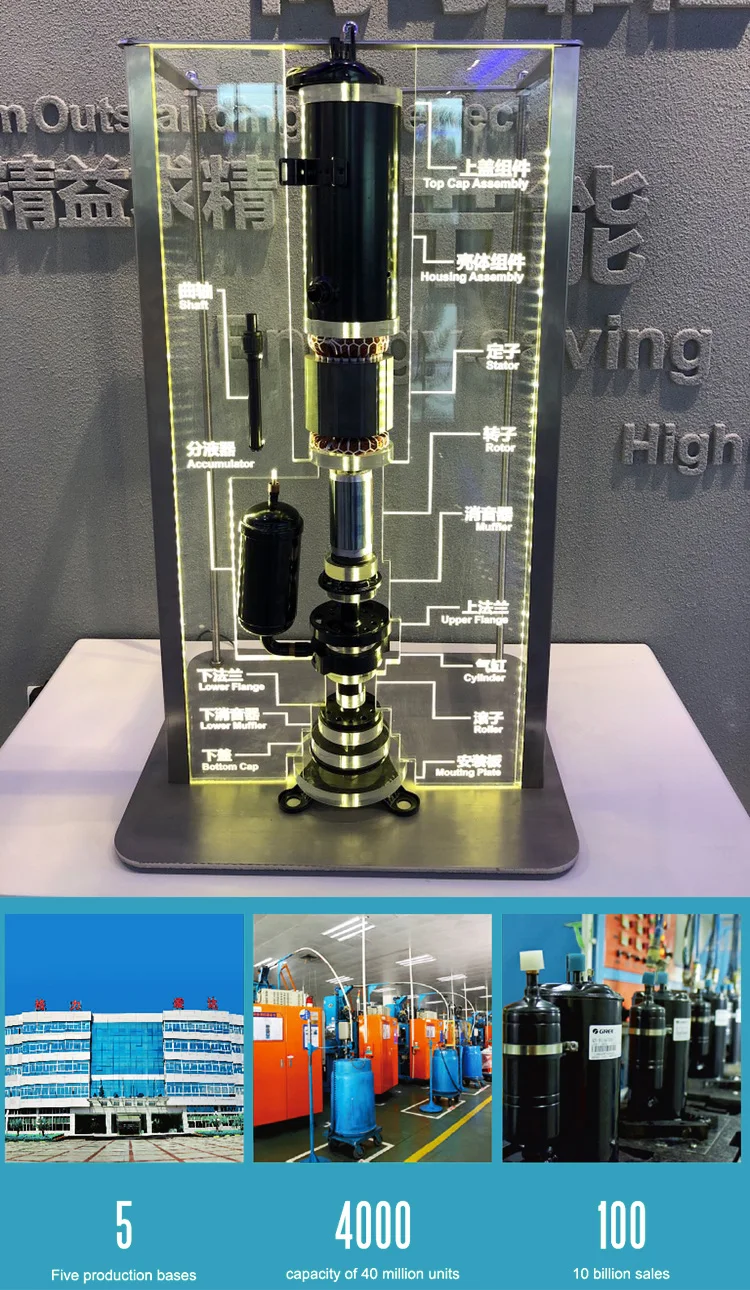 R32 R410a Dc Inverter Rotary Compressor For Heat Pump And Air