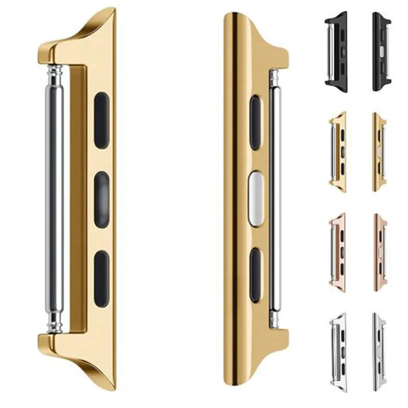 

316L Stainless Steel With Quick Release Pin Spring Bar Adapter For Apple Watch Connector 38mm 42mm