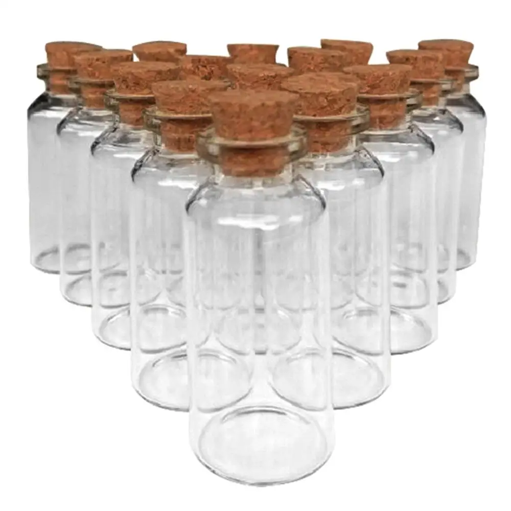 
Mini Vials Cork DIY Wedding And Party Message Decoration Glass Bottle Cork 