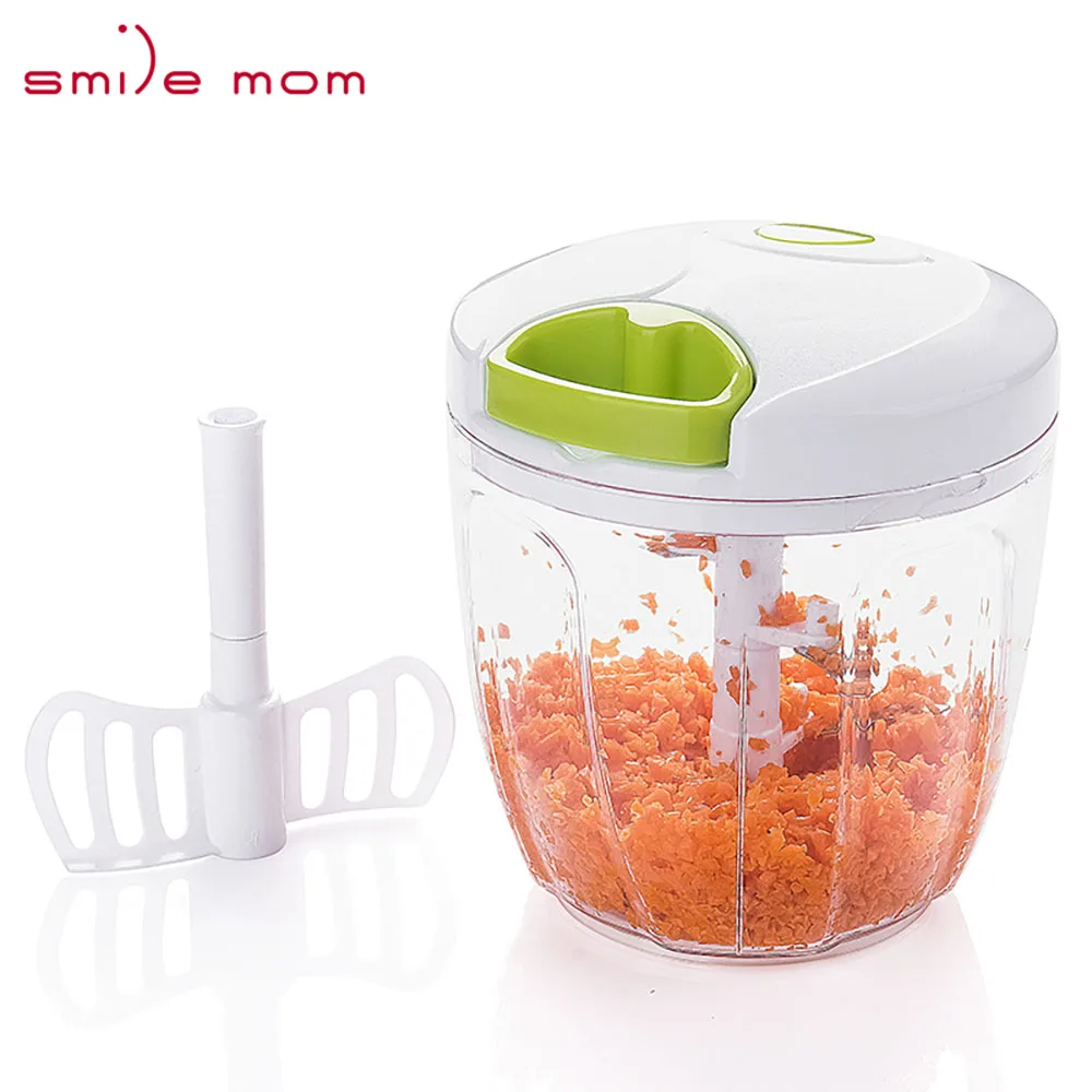 

Smile mom 5 blade Cutter Vegetable Food Slicer Garlic Mini Speedy Chopper, Custom color