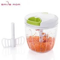 

Smile mom Handy 5 blade Cutter Vegetable Food Slicer Garlic Mini Speedy Chopper