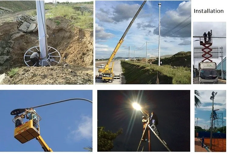 Adjustable 60mm Arm To 60mm Column Degree Angle Led Street Light Pole