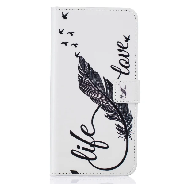 

New Fashion Cartoon Relief Painted Wallet Flip PU Leather Card Slot Cover for iPhone 7,Mobile Phone Leather Phone Case