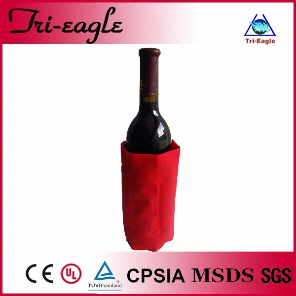 Wholesale Custom Wine Bottle Cooling Portable Gel Cooler Bags Ice Pack