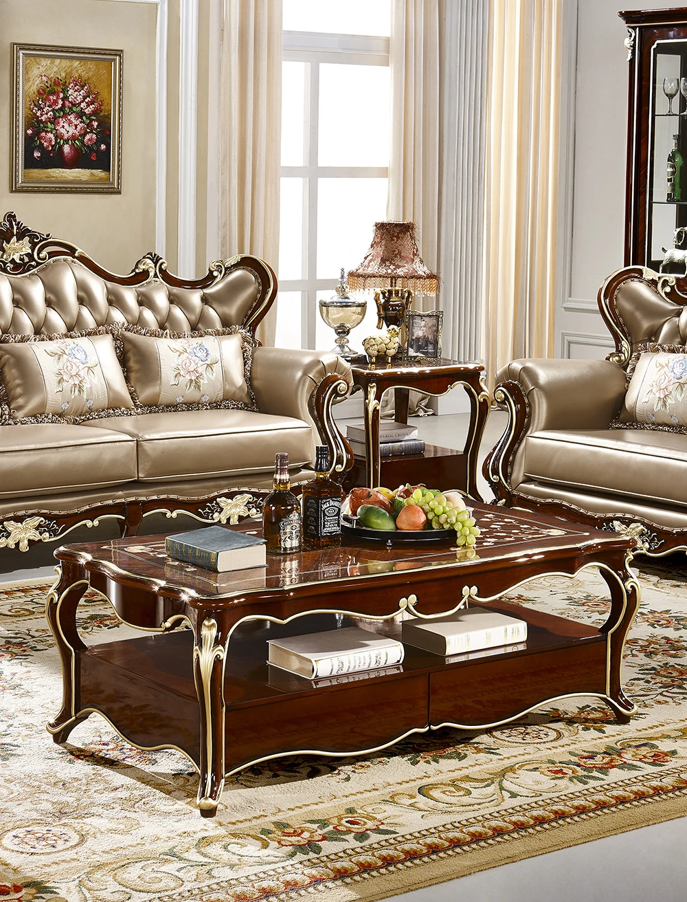 French Style Solid Wood Living Room Furniture Sets Sofa Sets Buy Sofa