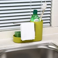 

Kitchen Accessories storage sponge holder organizer sink tray towel rack