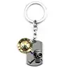 Hot Sale Anime Cartoon Key Chain One Piece Luffy Hat Metal Keyring Boyfriend Gifts Trinket